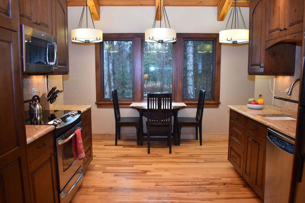 Dining Room and Kitchen at Lynx Cottage